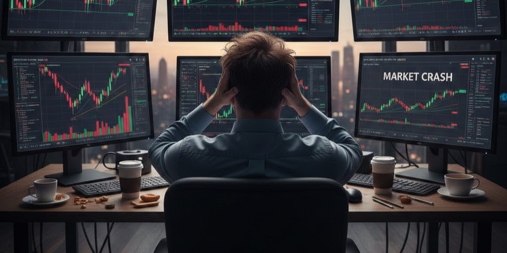 Grafik IHSG turun tajam dan strategi investasi saat pasar crash